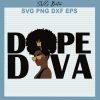 Black Woman Dope Diva Svg