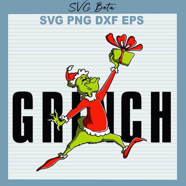 Air jordan grinch svg