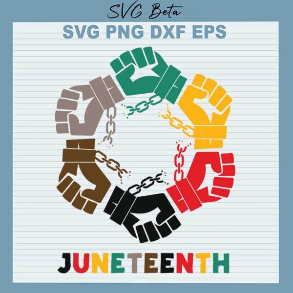 Juneteenth Freedom Hands svg