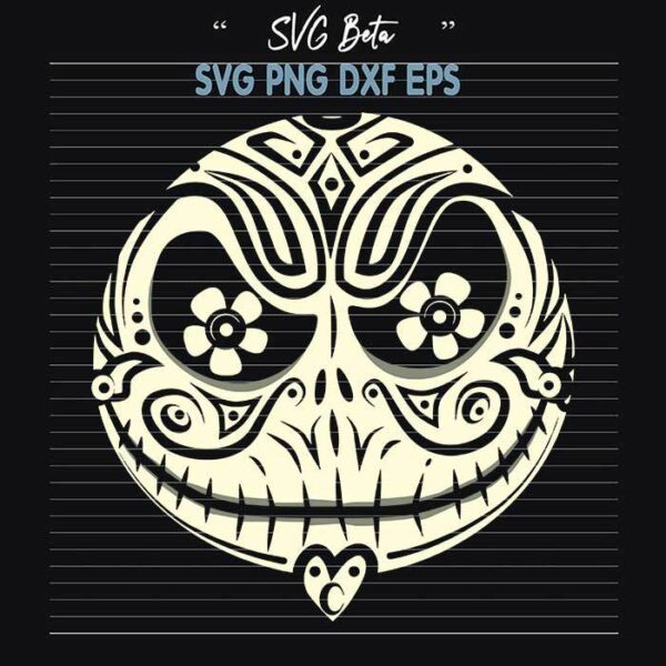 Mandala Jack Skellington Face svg
