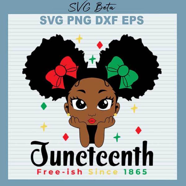 Baby Black Girl Juneteenth svg