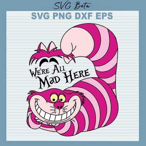 Cheshire Cat Alice In Wonderland svg