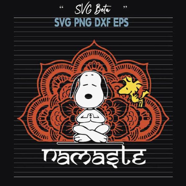 Namaste Snoopy Peanuts svg
