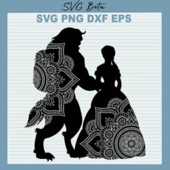 Beauty And The Beast Mandala svg