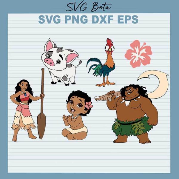 Disney Moana Bundle svg