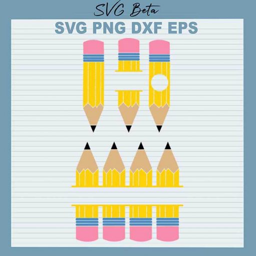 Pencil Svg, Teacher Svg, Back To School Svg, School Svg Cut Files Cricut