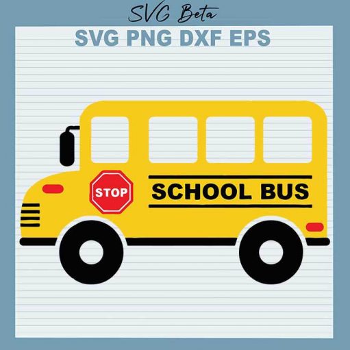 Yellow School Bus Svg