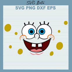 Spongebob Face SVG, Spongebob Squarepants SVG, Spongebob Face SVG PNG DXF