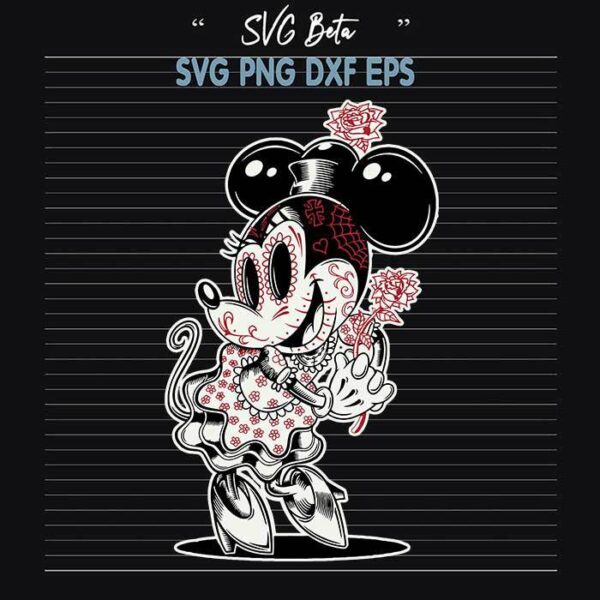 Sugar SKull Mickey svg