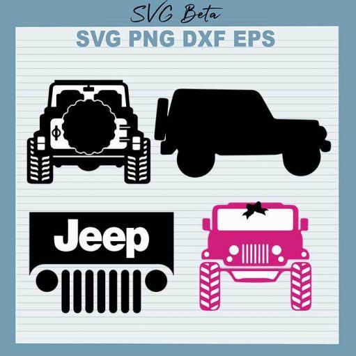 Jeep Bundle SVG, Jeep Car SVG, Bundle SVG Cut Files For Cricut