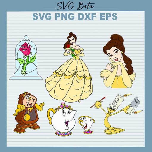 Beauty And The Beast Belle svg