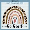 In A World Be Kind Rainbow Svg