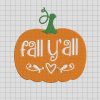 Fall Y'All Pumpkins Embroidery Design