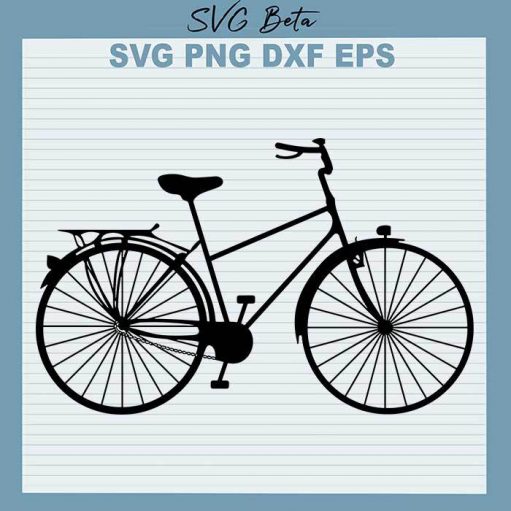 Black Bicycle Svg