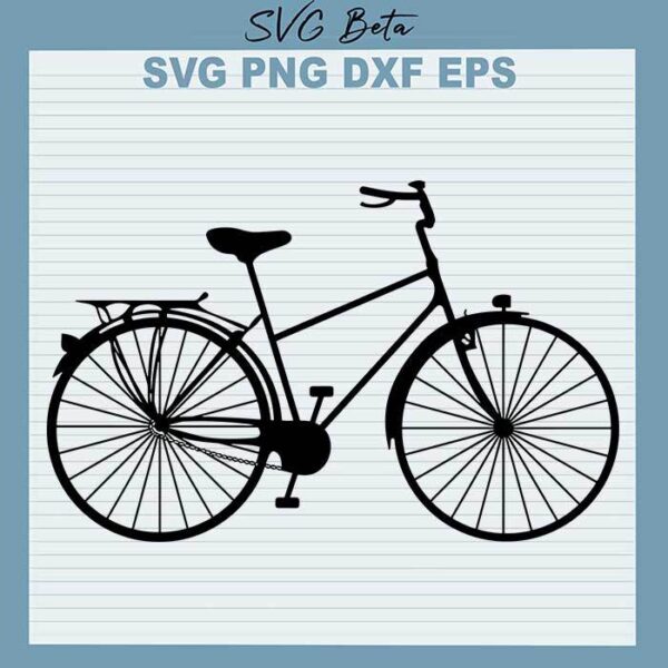 Black Bicycle SVG