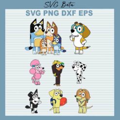 Bluey Character Bundle SVG