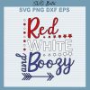 Red White And Boozy Svg