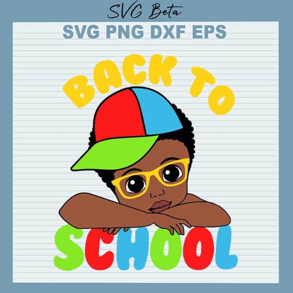 Afro Girl Back To School svg