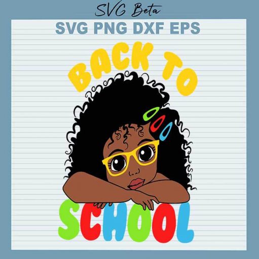 Black Peekaboo Girl Back To School Svg