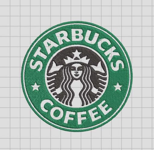 Starbuck Coffee Logo Embroidery Design