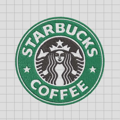 Starbuck coffee logo Embroidery Design