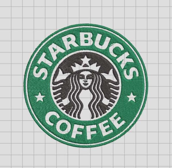 Starbuck coffee logo Embroidery Design