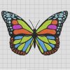 Bufterfly color Embroidered design