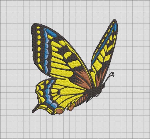 Bufterfly beauty Embroidered design