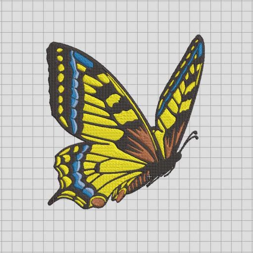 Bufterfly beauty Embroidered design, Butterflies beautyful Embroidery File, Butterflies Embroidery Machine pes hus files