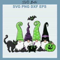 Gnome Happy Halloween svg