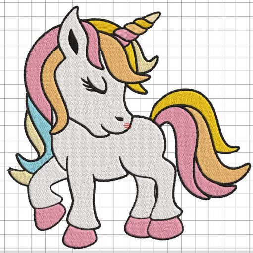 Unicorn embroidery design, unicorn Embroidered File, unicorn cute Embroidery Machine pes hus files