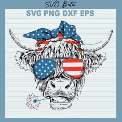 4th of July Not Today Heifer SVG