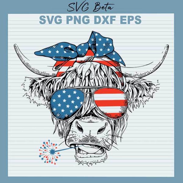 4th of July Not Today Heifer SVG