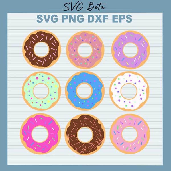 Donut Cake Bundle svg