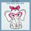Baby Elephant Glasses svg