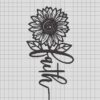 faith sunflower Embroidery