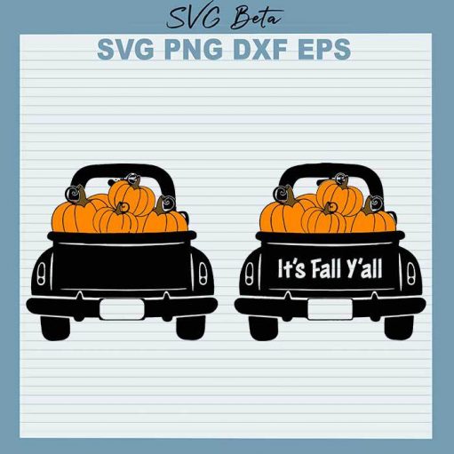 It's Fall Y'all Pumpkin Truck svg