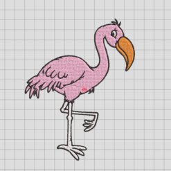 flamingo Embroidery File