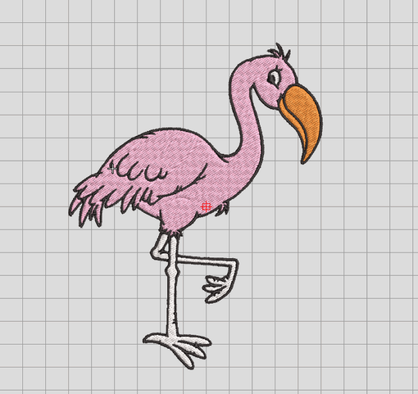 flamingo Embroidery File