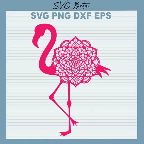 Mandala Flamingo svg