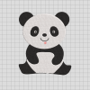 Panda Embroidery Design