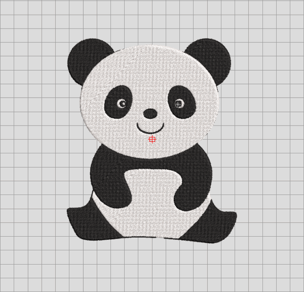 Panda Embroidery Design