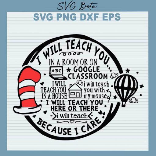 Dr Seuss I Will Teach You In A Room SVG