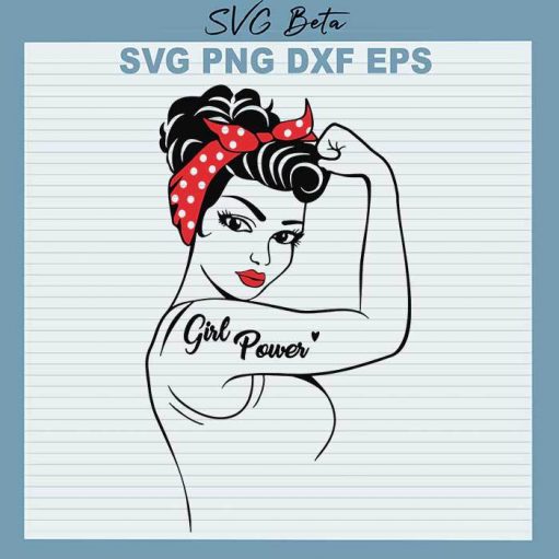 Girl power Rosie the riveter SVG