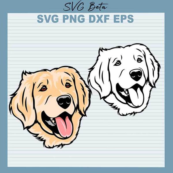Golden Retriever Goldie Dog svg