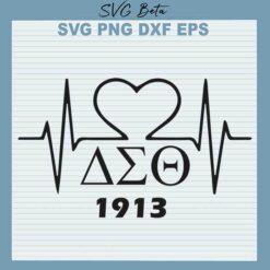 Delta Sigma Theta Heartbeat 1913 svg