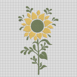 Sunflower Embroidery Design