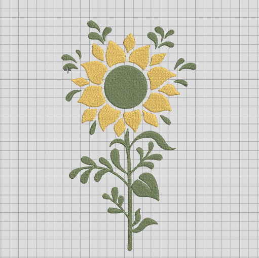 Sunflower Embroidery Design