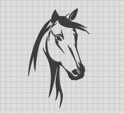 Horse Head Embroidery design