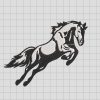 Quarter Horse Embroidery Design